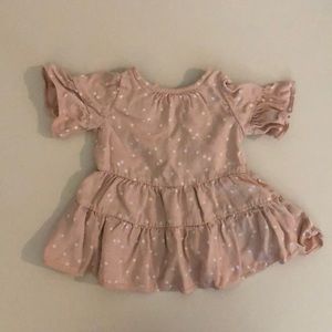 Zara Pink and White Polka Dot Dress